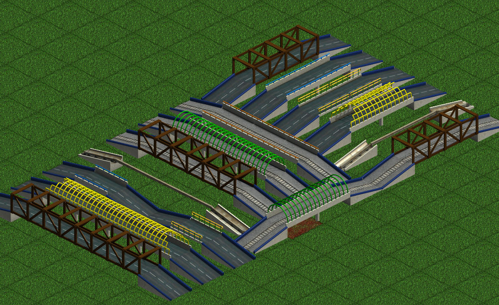 Screenshot with most of bridges. Truss bridge would look good on toyland.
