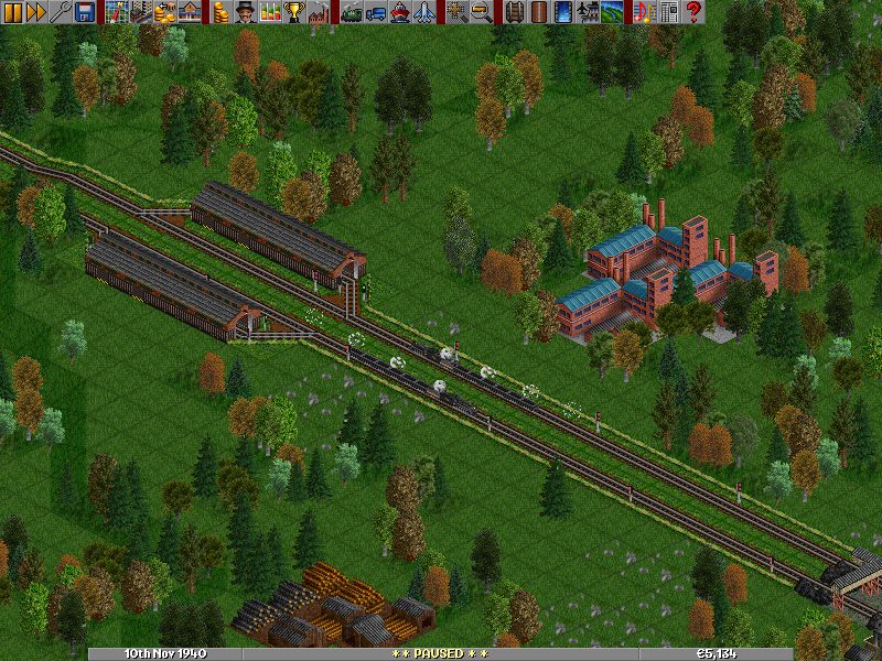 I started again with coal trains and a mainline. And tried something with depots....