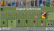 Here is a screenshot of the selection GUI