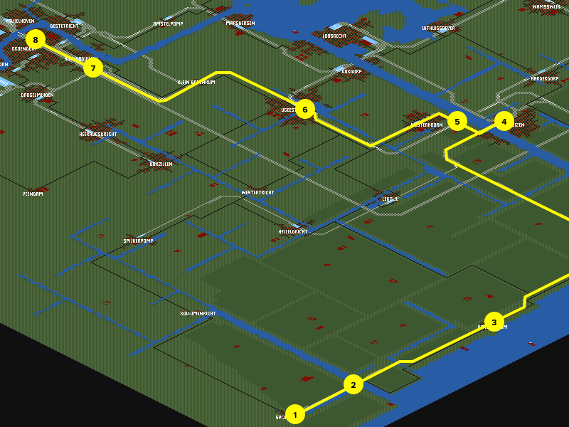 The Map. Pictures are indicated by the numbers.