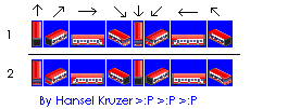 1-Engine car<br />2-Tail car