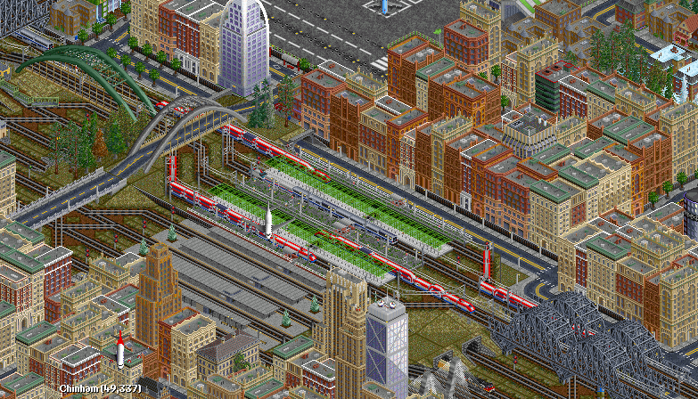 Submitted by ISA: &quot;Trains on three levels. The lowest part is passing thru passegers and freight trains, second is long haul slow passenger trains and last and third build were highspeed train station.