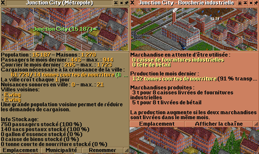 A strange bug with Neighbours are important. Note that only 50% of the food is given to Junction City, the other 50% are given to other big cities.