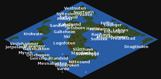 Map generated with 15% sea