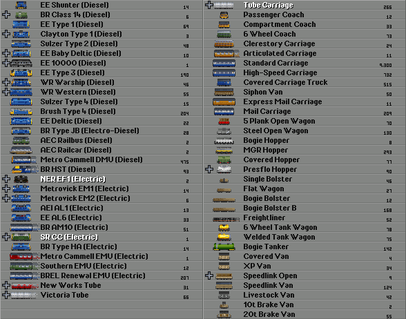 GUR 158 - Engine list 1980.png