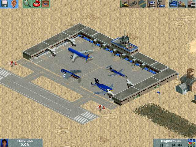 Ingame. The planes are not aligned correctly yet.
