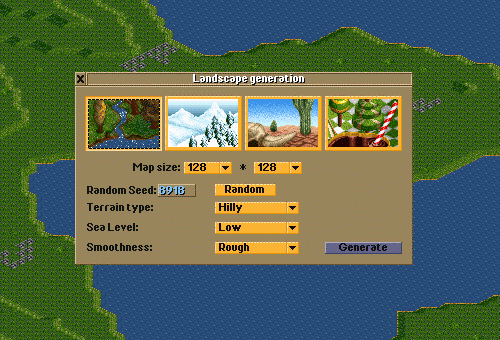 New Terrain Generation interface