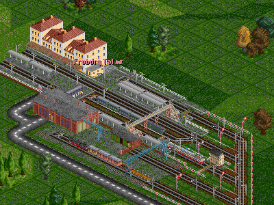 Together with some freight station tiles (coming soon) quite realistic stations can be set up.