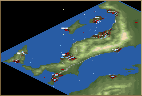 An 'overall' view of my progress in &amp;quot;Illustrious Italy&amp;quot;. See how bit by bit I add towns, then connect them. Great fun!