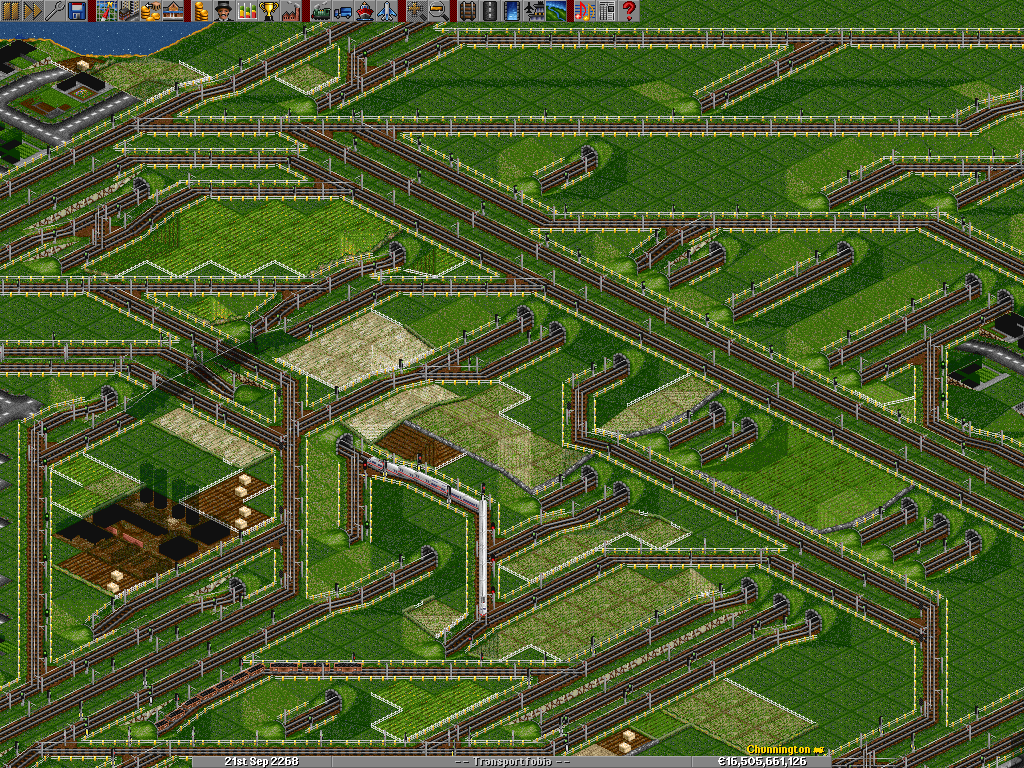This sort of grew over time. :) It is not the most busy junction on the map, but it is the most spaghettified one.