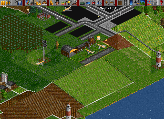 On the first screen - version 8-bit OpenTTD, is really used 163 unique colours.