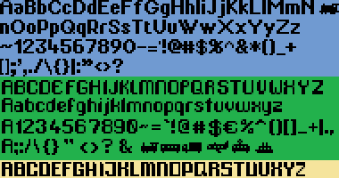 Enlarged font