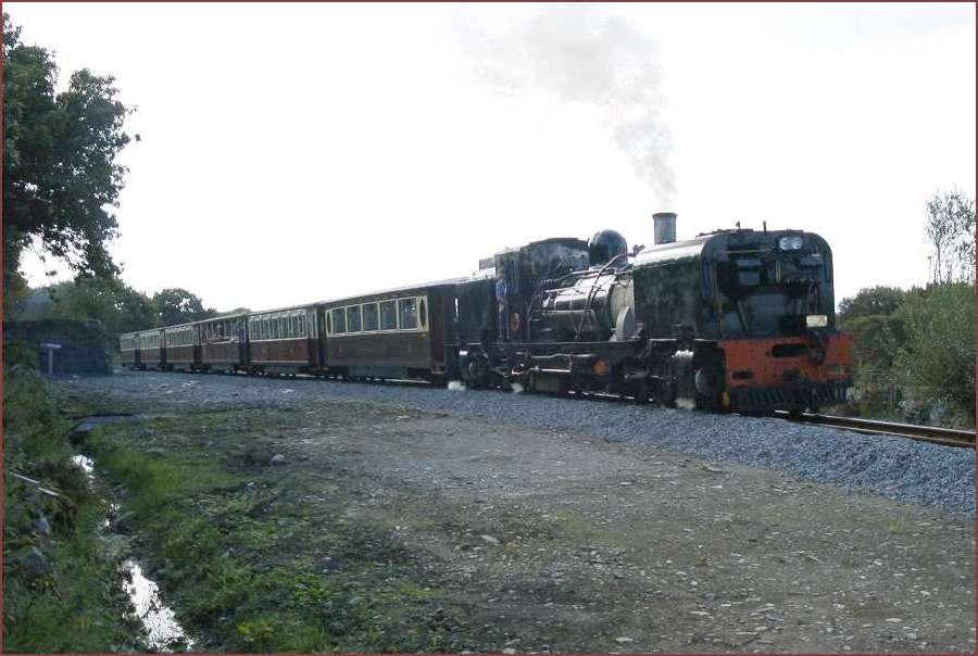 No 134 (The Last beyer garratt ever built) passes the ex-tryfan junction