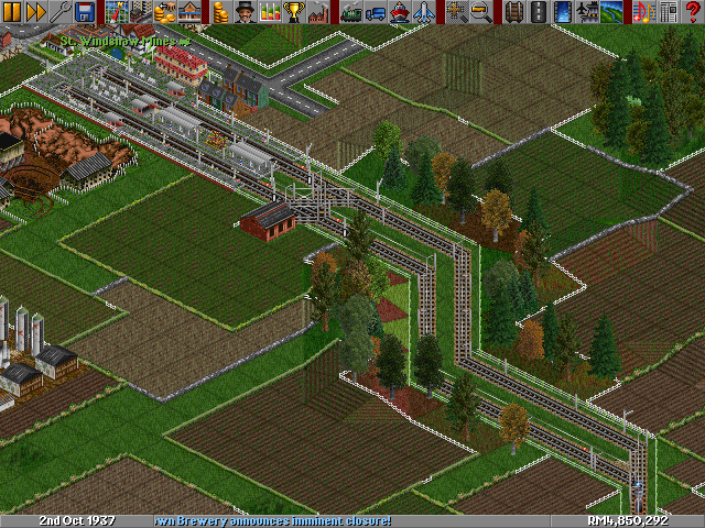 This annoying hill has now terraformed for double lane track (and I had extended the track length after that)