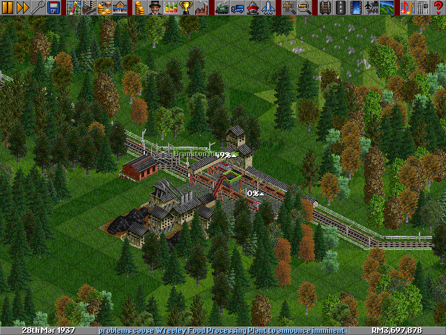 That's my new station. The first lane leads to power plant and the other one goes to steel mill.
