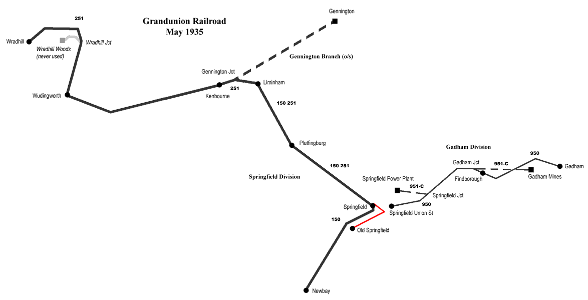 Map of the Springfield and Gadham Divisions only.