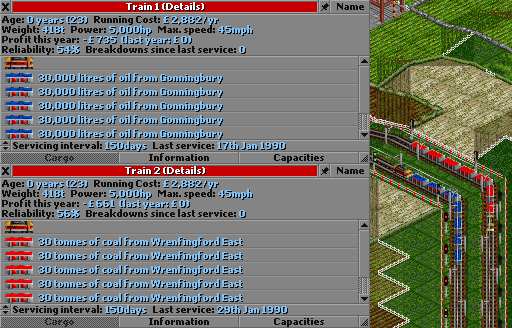 Trains in game with the 08 (Iron Ore) in the action3 as 03 (Oil).