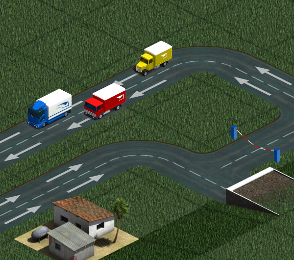 Mail trucks preview. There is a replacement for the block tile sign.