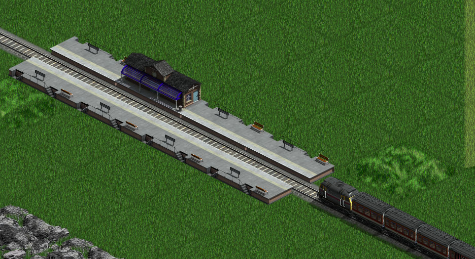 Small 1×1 station.