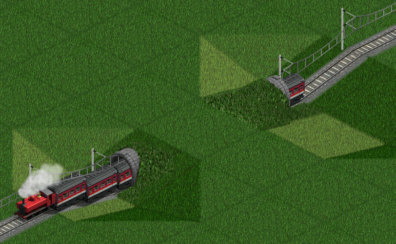 Tunnel entrance screenshot.