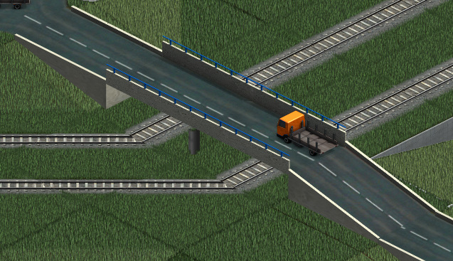 Screenshot. There is a bug in the right ramp.