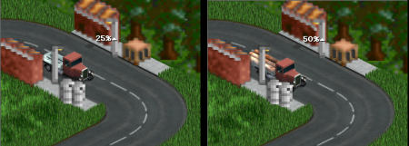 Wood Truck shifts while loading..
