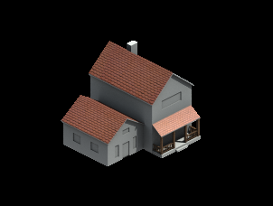 1x1 country house model