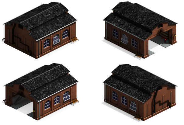 Scaled down and made stackable.