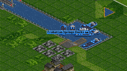 As you see they circle around the docks a bit when in a confined space.  Perhaps a waiting area or something like that is in order.