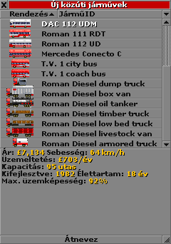 Vehicle list