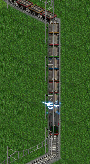 Modeled train.