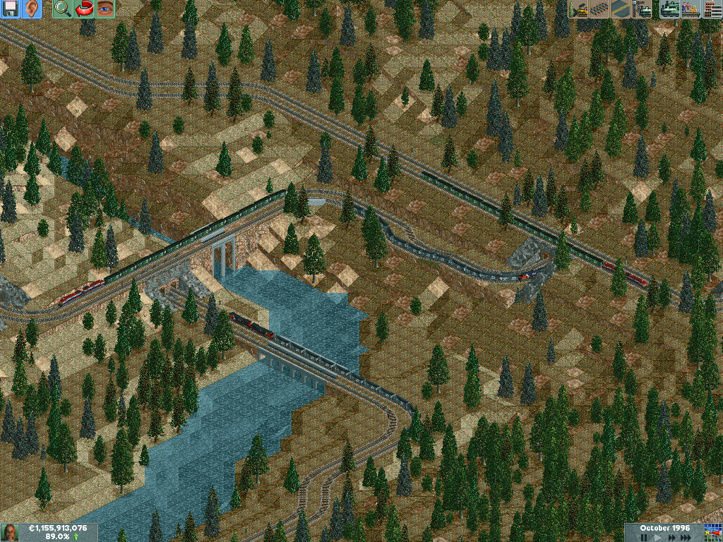 The tunnels and loops and bridges in the pass. All double tracked.