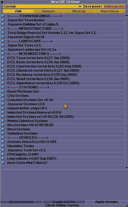 GRF list