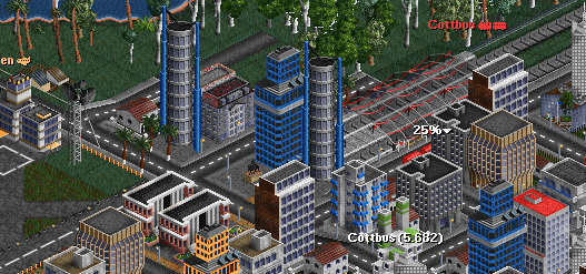 differently coloured spiral tower?