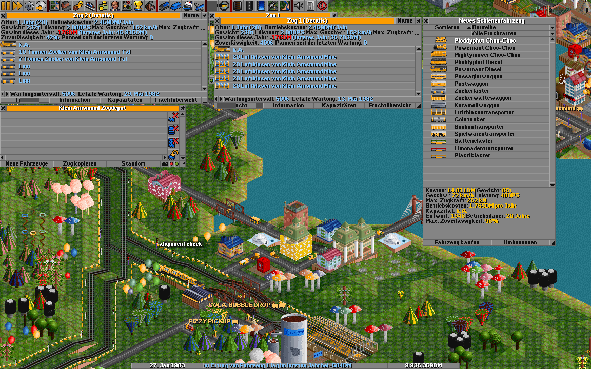 Toyland trains