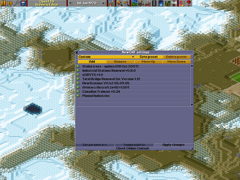 Trondek NewGRF settings.png