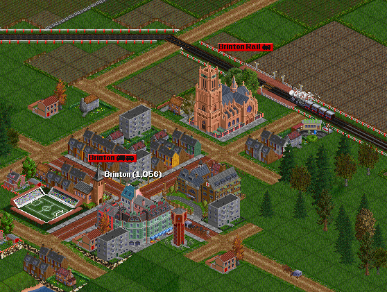 The train pulls into Brinton rail stop. It is right next to the town's cathedral, which annoyed some priors. But Mr. Pick sad for them to be glad they have a passenger service now. And glad they were... until some time later.