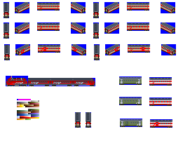 Some passenger carriages I drew for the Austrian set. Also there is the OBB's new high speed train, the Railjet.