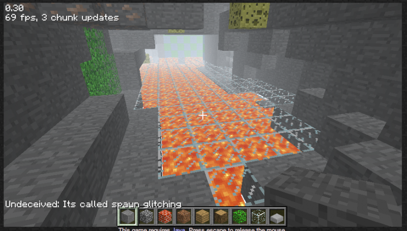 The lava floor leading to our awesome discovery.