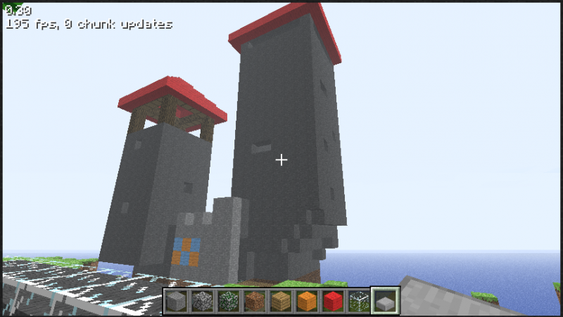 Yep, it's the castle i built. Not as big as the previous one, but at least this one's safe.