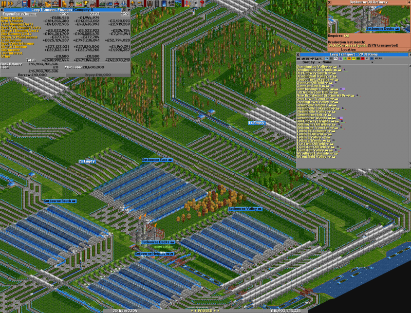 28 trains ingoing, 12 trains outgoing,  1 dock