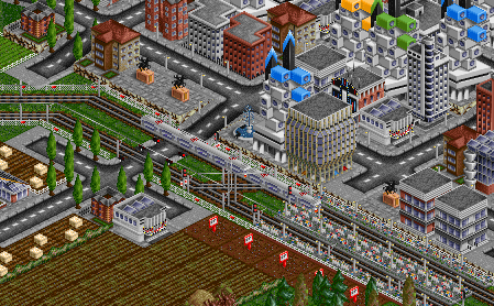 A 10-Car V-Set running for a special event.