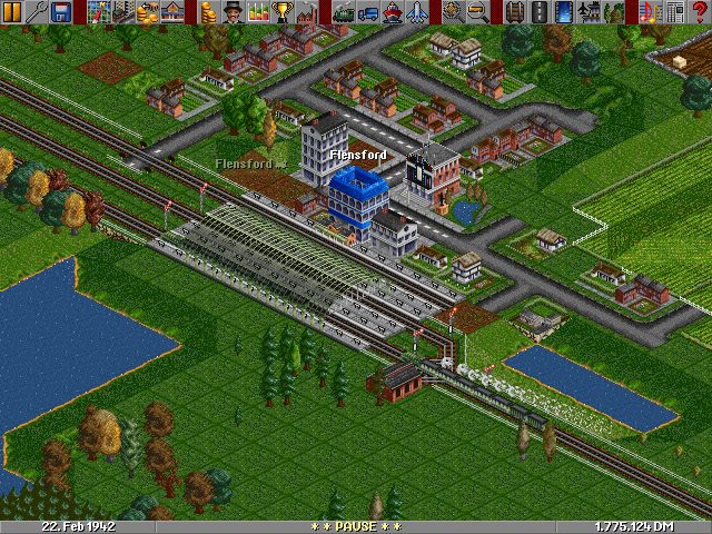 Now the train waits, although there is an empty track...