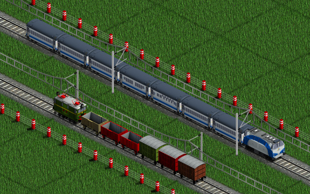 Screenshot. The small hopper and livestock wagon are in the previous versions.