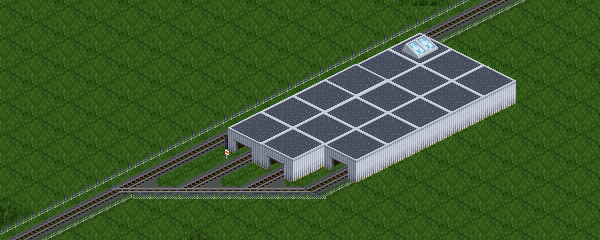 Modular Locomotive Shed Mock up