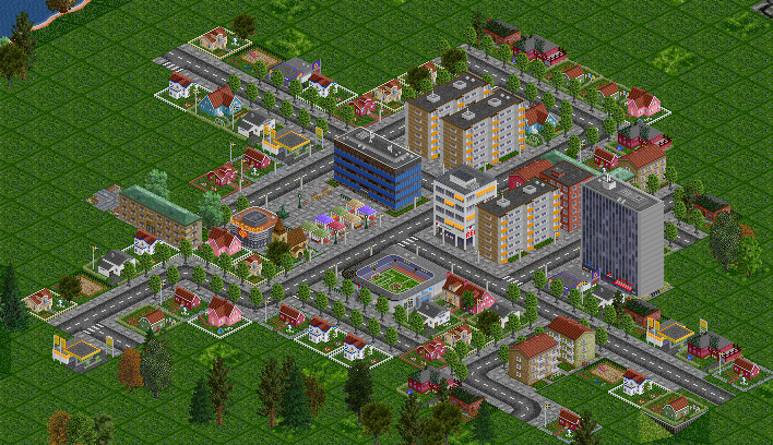 A big modern town