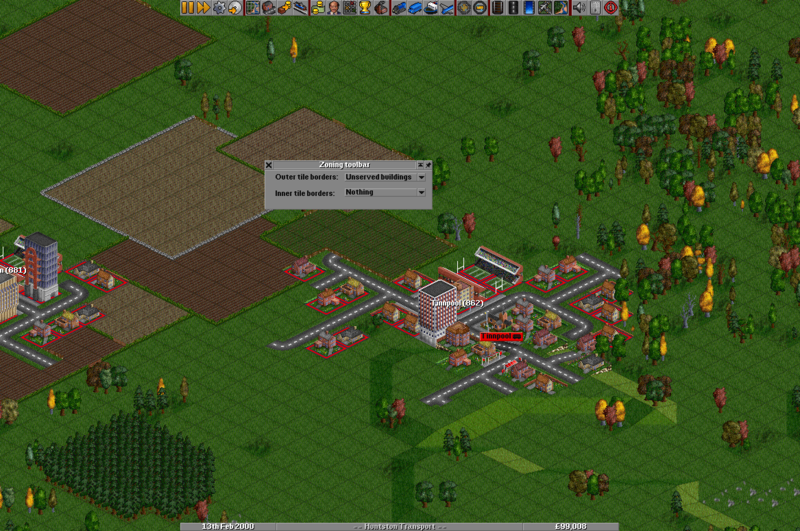 Notice which buildings are red, and which are not.