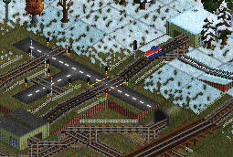 recoloured level crossings