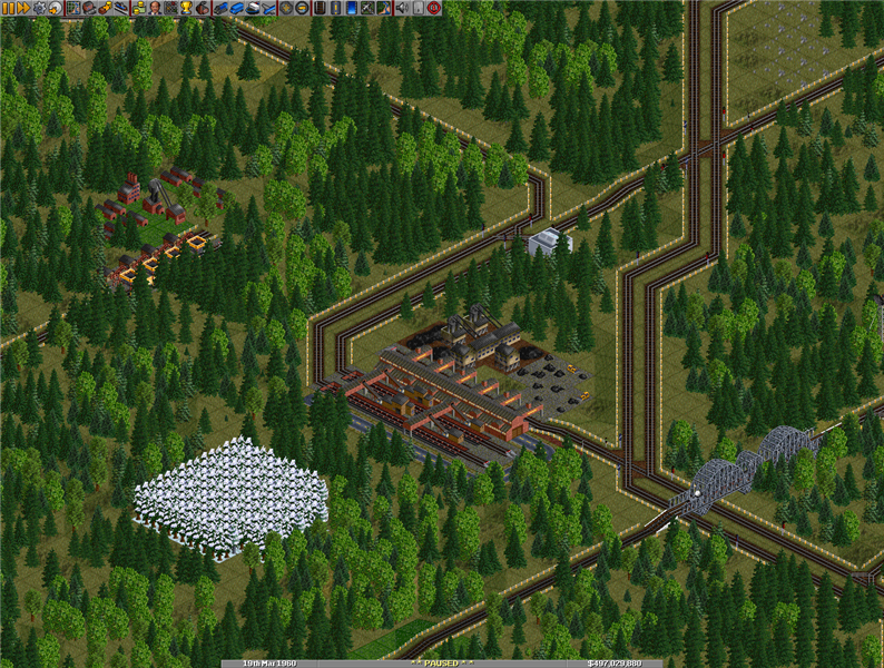 Bauxite and coal mine operations. The coal mine accepts coal from other smaller mines in the area, all distributed to the steel mill in the previous screenshot. The bauxite is sent to the Vancouver aluminum plant.