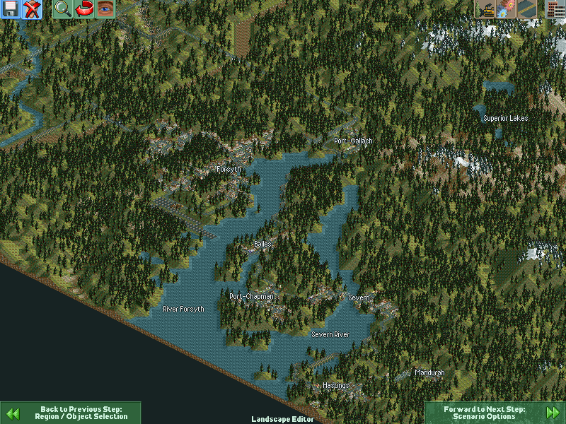 Bayside area in oblique view.<br /><br />Notice Forsyth International Airport in far left? City of Forsyth in top left, town of Severn in bottom right with few of villages and towns along the 'The Spit'